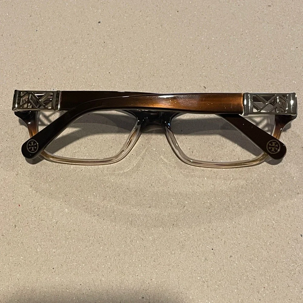 Tory Burch TY 2039 1010 53 16 135 Brown Rectangle Eyeglasses Frames‎ Women